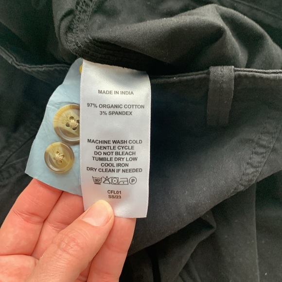 NWOT Quince black organic cotton utility joggers zip ankle size 4 hiking pants - Picture 4 of 11